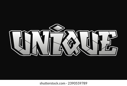 Unique word trippy psychedelic graffiti style letters.Vector hand drawn doodle cartoon logo Unique illustration. Funny cool trippy letters, fashion, graffiti style print for t-shirt, poster 