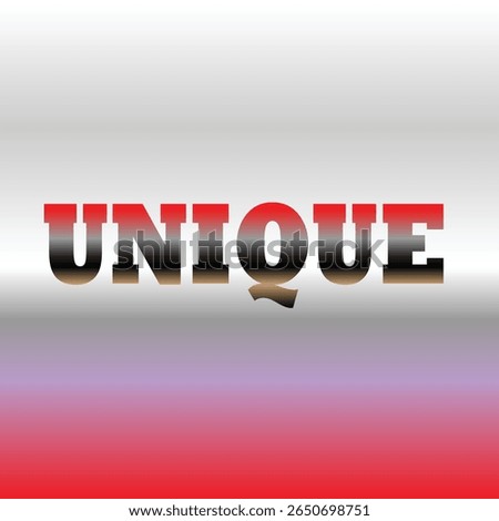 Unique Wordmark with Gradient Effect