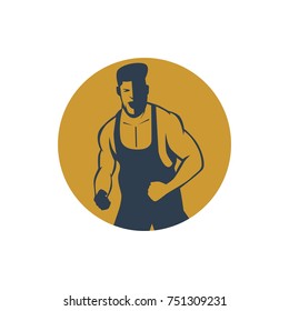 unique wrestling logo. vector. editable