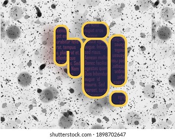 unique writing image with nice color, vector format