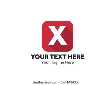 unique x alphabet simple logo creative design in flat style with color . x initial logo creative design for identity, community and business