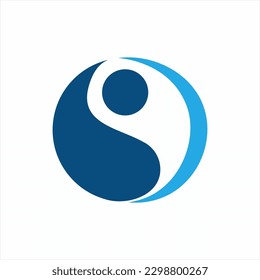 Unique Yin Yang logo design.