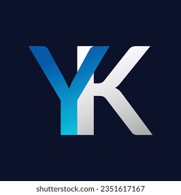 Unique YK letter logo Icon vector template.
