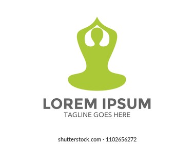 unique yoga logo vector design