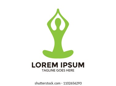 unique yoga logo vector design