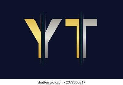 Unique YT letter logo Icon vector template.