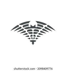 uniquely shaped bat logo, using EPS 10