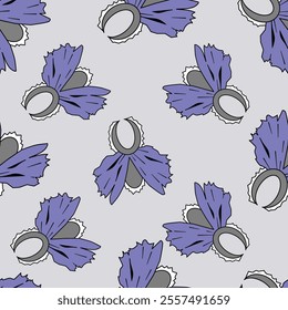 uniquely shaped pattern on a light blue background