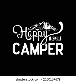  UNIQUEONE Happy Camper svg t shirt