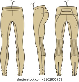 UNISEX BOTTOM WEAR SKIN TIGHTS LEGGINGS VECTOR