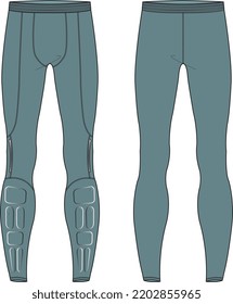 UNISEX BOTTOM WEAR SKIN TIGHTS LEGGINGS VECTOR