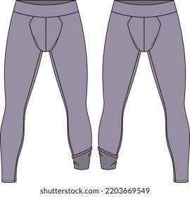 UNISEX BOTTOM WEAR SKIN TIGHTS LEGGINGS VECTOR