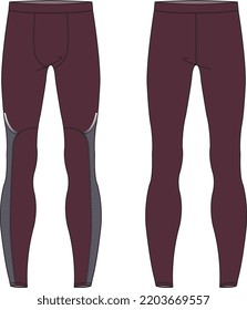 UNISEX BOTTOM WEAR SKIN TIGHTS LEGGINGS VECTOR