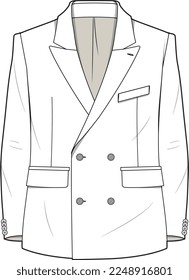 VECTOR DE DISEÑO PLANO DEL BLAZER DEL VENTILADOR DE VELOCIDAD CORPORATIVA UNISEX