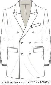 VECTOR DE DISEÑO PLANO DEL BLAZER DEL VENTILADOR DE VELOCIDAD CORPORATIVA UNISEX