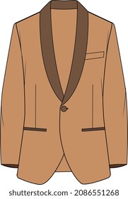 UNISEX CORPORATE WEAR BLAZER JACKET VECTOR ILLUSTRATION