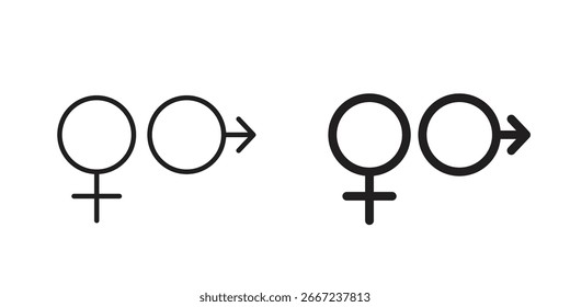 Unisex icon elements. doodle graphics icons.
