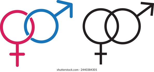 unisex icon from fashion collection. Thin linear unisex, restroom, male outline icon isolated on white background. Line vector unisex sign, symbol for web and mobile.