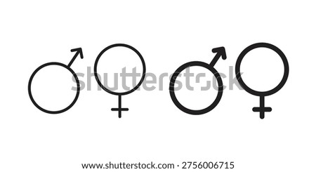Unisex icon. filled flat sign for mobile concept. glyph and line symbols