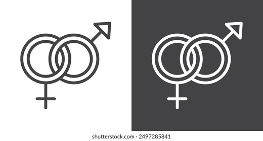 Unisex icon vector logo set collection for web app ui