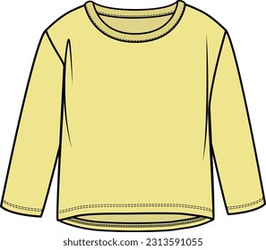 UNISEX INFANT KIDS WEAR RAGLAN SLEEVES T SHIRT VECTOR