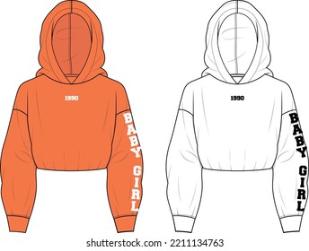 Hooded Sweatshirt Vector Art & Graphics