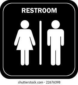 Unisex Restroom Sign