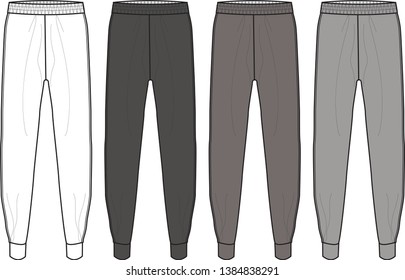 Unisex Sports Trouser Flat Illustration