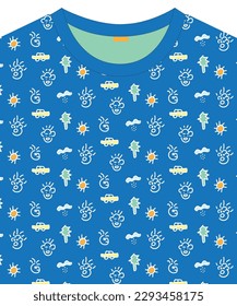 Unisex  trendy graphic pattern design for t shirt print