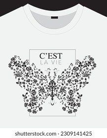 Unisex trendy graphic pattern design for t shirt print