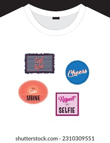 Diseño de patrones gráficos de moda Unisex para la impresión de camisetas