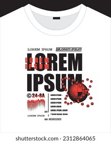 Unisex  trendy graphic pattern design for t shirt print
