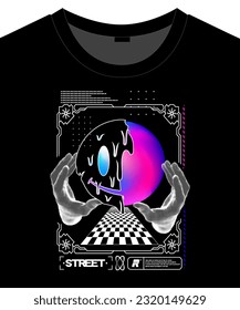 Unisex  trendy graphic pattern design for t shirt print
