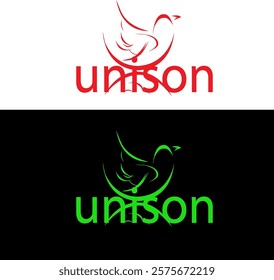 Unison Bird Modern Logo Design