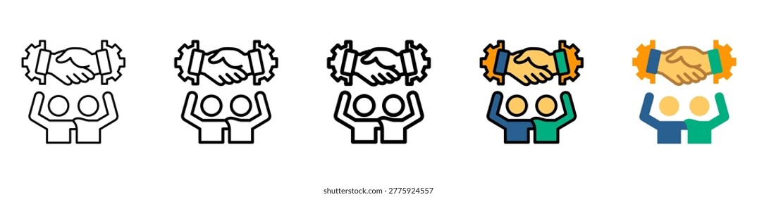 Unison Icon Collection With Different Styles And Colors