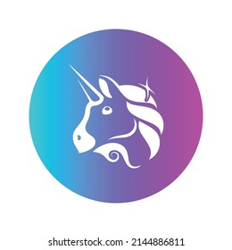 Uniswap Cryptocurrency token icon. UNI token symbol. Cryptocurrency vector icon. Flat Vector illustration - Vector