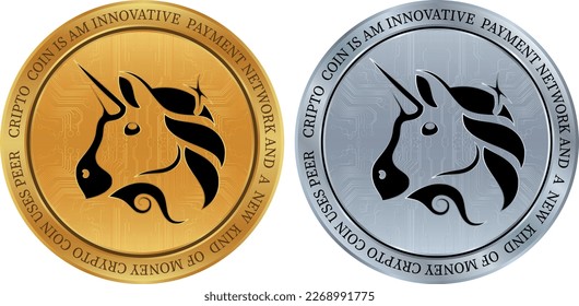 uniswap-uni  coin vector illustrations. 3d illustration. vector coins.