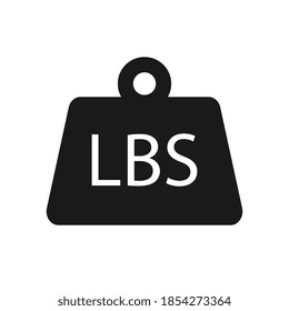 Unit of imperial pound mass constant flat vector icon for apps and websites