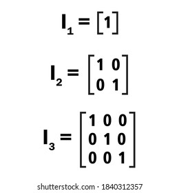 unit matrix or identity matrix