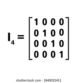 unit matrix of order 4