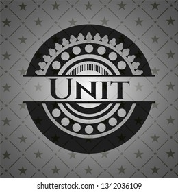Unit realistic black emblem