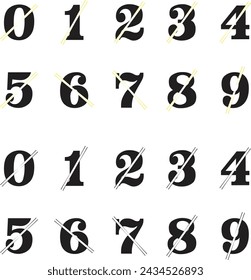 a unit or its symbol that forms part of a system of counting and calculating, and that represents an amount or position in a series