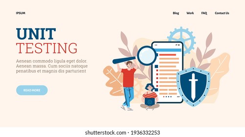 Unit testing, programming, development of software by team of IT-specialists.