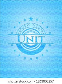 Unit water concept badge.