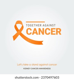 Unite for a Cause Vector Background Kidney Cancer Awareness