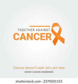 Unite for a Cause Vector Background Kidney Cancer Awareness