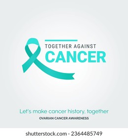 Unidos por una causa. Antecedentes vectoriales Conciencia sobre el cáncer de ovario