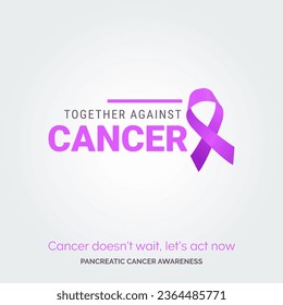 Unite for a Cause. Vector Background Pancreatic Cancer Awareness