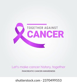 Unite for a Cause. Vector Background Pancreatic Cancer Awareness