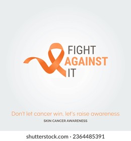 Unite for a Cause. Vector Background Skin Cancer Awareness